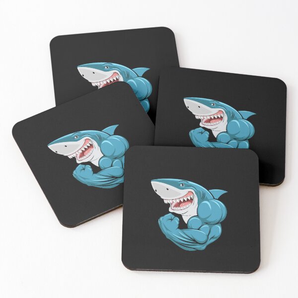 Item preview, Shark With Muscles designed and sold by PotluckPrints.