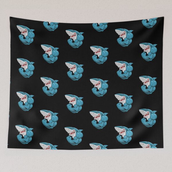 Item preview, Shark With Muscles designed and sold by PotluckPrints.