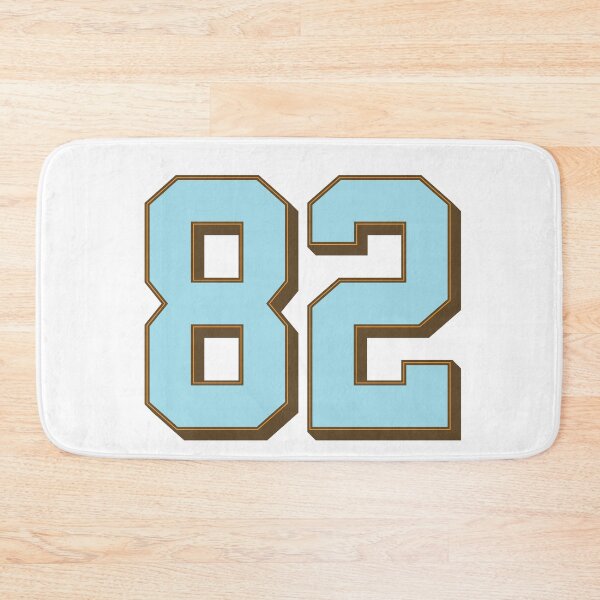 Item preview, Jersey Number 82 Baby Blue with Brown Drop Shadow designed and sold by jiromie.