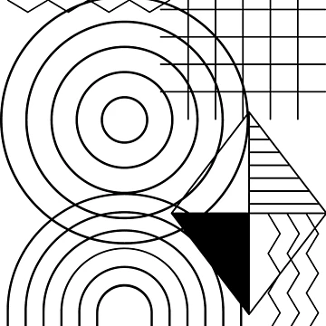 Artwork thumbnail, Geometrical pattern print by HelloTARA