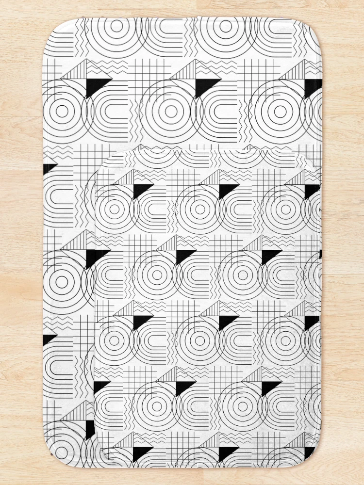Thumbnail 5 of 6, Bath Mat, Geometrical pattern print designed and sold by HelloTARA.