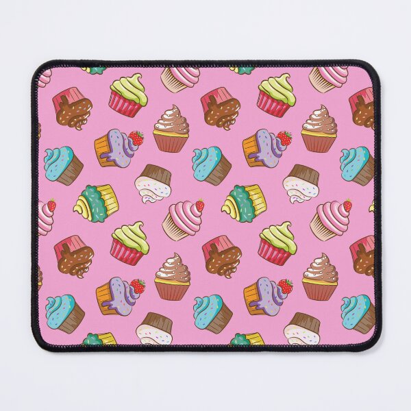 Item preview, Mini Cupcake Pattern Colorful Little Iced Cakes Repeating Pink designed and sold by Delightfully Cynical.