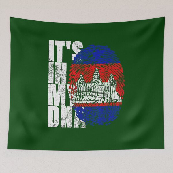 Item preview, It's In My Dna Cambodian Gifts Khmer Kampuchea Cambodia Flag black designed and sold by matasjeongg.