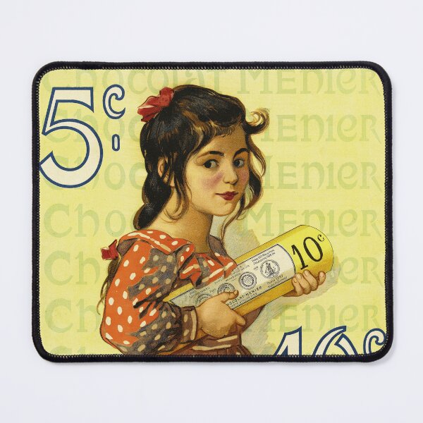 Item preview, CHOCOLAT MENIER 5c 10c On Sale Everywhere 1898 Vintage French Poster by Auguste Roedel designed and sold by retroposters.