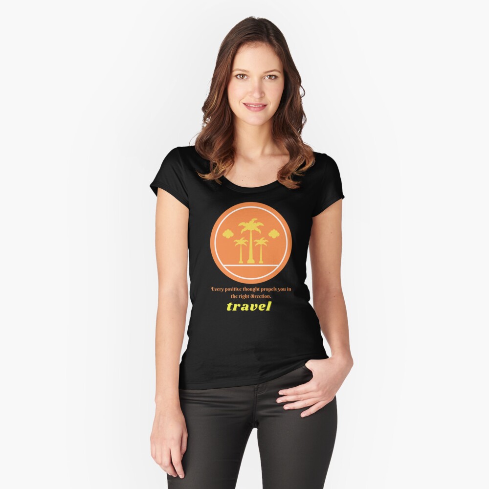 Item preview, Fitted Scoop T-Shirt designed and sold by zubiaqureshi.