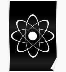 Stylized Atom Poster