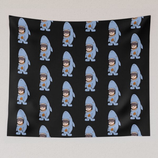 Item preview, Cute Kid In A Shark Costume designed and sold by PotluckPrints.