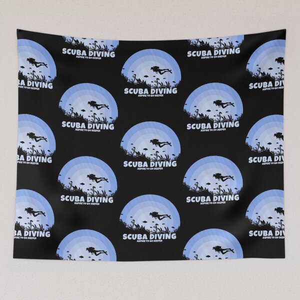Item preview, Scuba Diver Aspire To Go Deeper Scuba Diving designed and sold by Zaidan16.