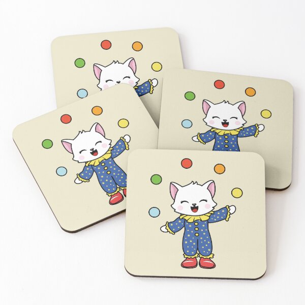 Item preview, Cute Clown Cat | Juggler Cat designed and sold by Pisutachio.