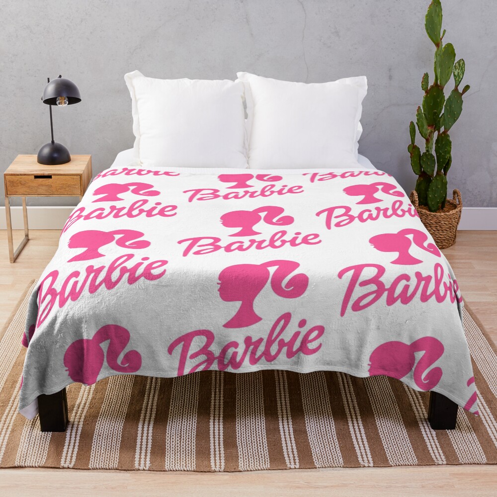 barbie logo Throw Blanket