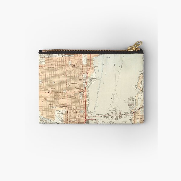 Item preview, Vintage Map of Miami Florida (1950) designed and sold by BravuraMedia.