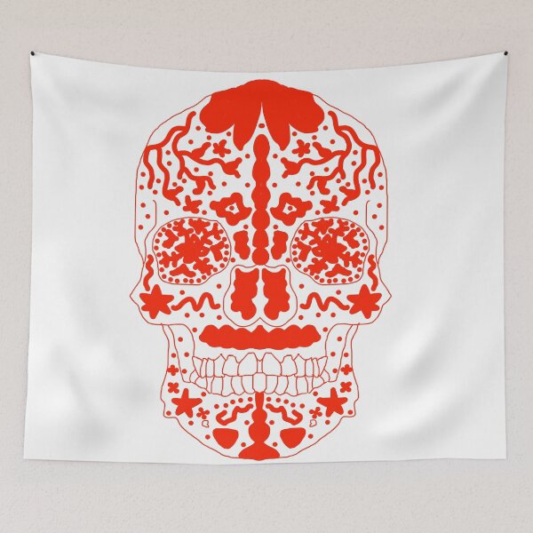 Item preview, red skull designed and sold by time-to-relax.