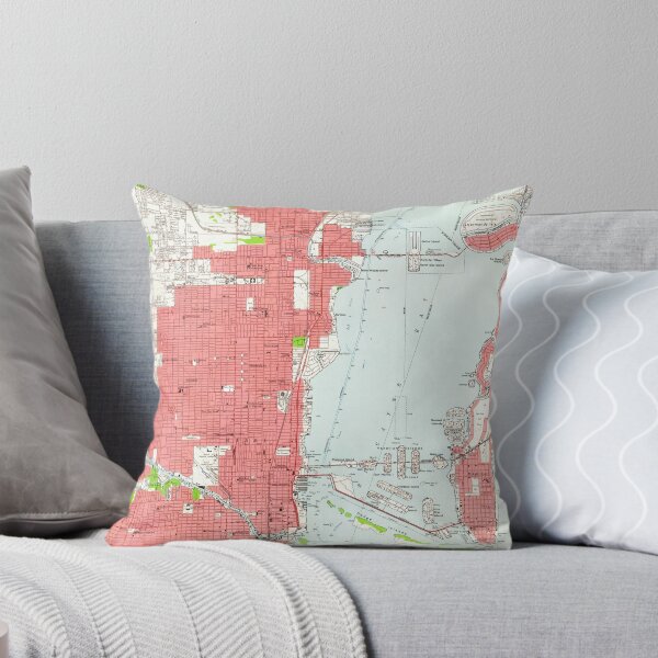 Item preview, Vintage Map of Miami Florida (1950) 2 designed and sold by BravuraMedia.