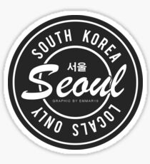 Locals Only Seoul Korea Sticker