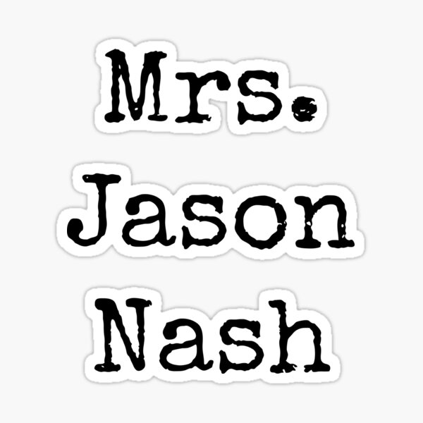 Mrs. Jason Nash Sticker