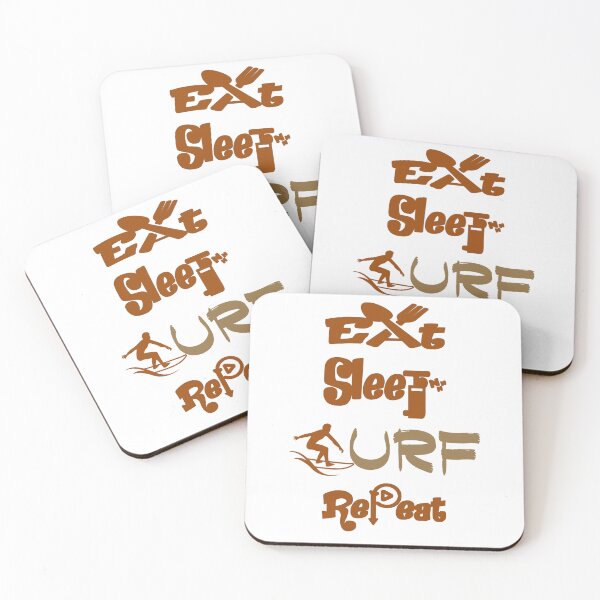 Item preview, Eat sleep surf repeat,  designed and sold by Chakilogy.