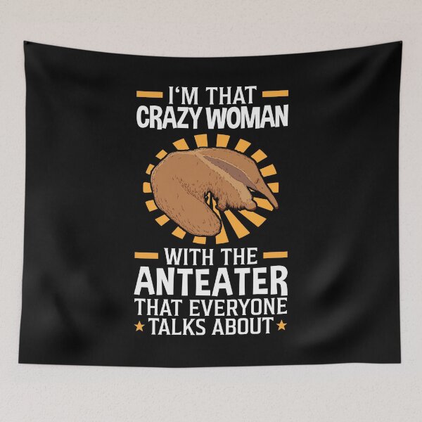 Item preview, Crazy woman with anteater South America designed and sold by madgrfx.