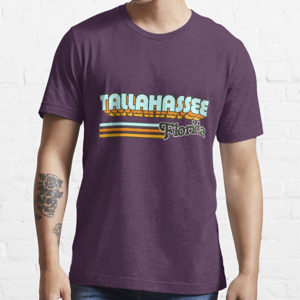 "Tallahassee, FL City Stripes" Tshirt for Sale by retroready