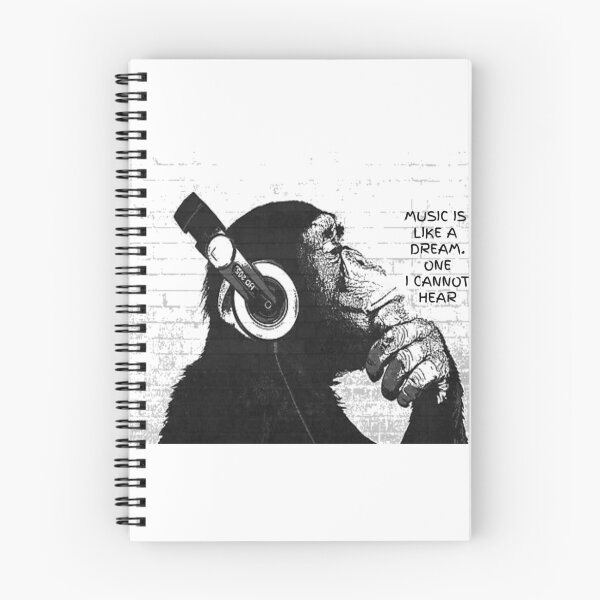 Item preview, Banksy Monkey - Music is like a dream. One cannot hear designed and sold by CASSNELSON.
