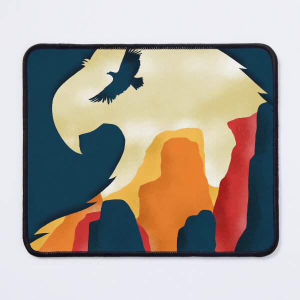 Item preview, Eagle soaring high above in the sky designed and sold by Doodlebhai.