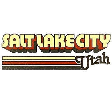 Artwork thumbnail, Salt Lake City, UT | City Stripes by retroready