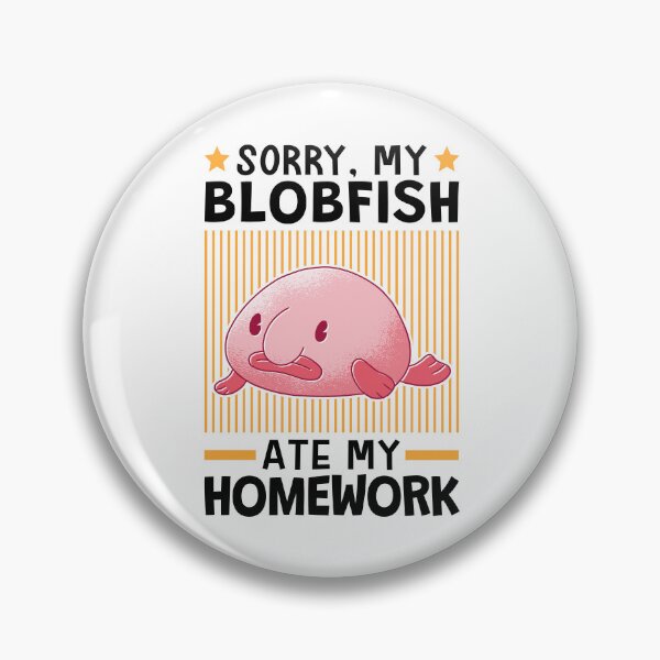 Artikelvorschau, Blobfisch hat meine Hausaufgaben gefressen entworfen und verkauft von madgrfx.