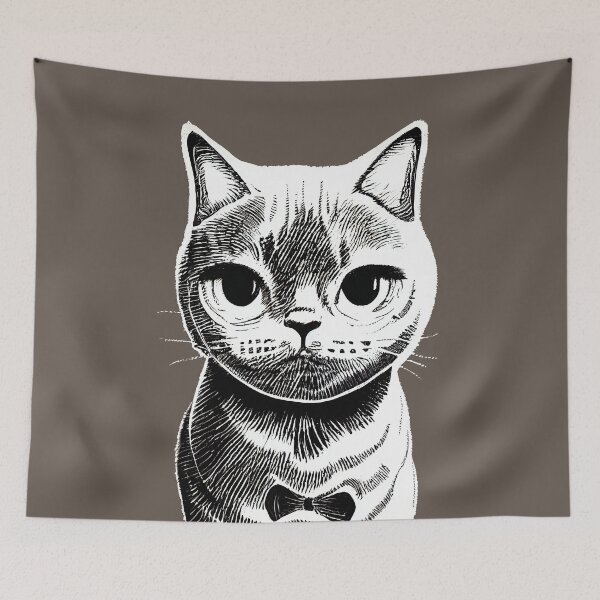 Item preview, british shorthair cat art 4 designed and sold by Catator.