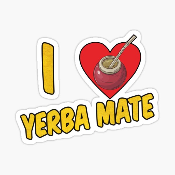 Yerba Mate Gourd and Thermos T-Shirt and Sticker Sticker for Sale by  yerbmatea