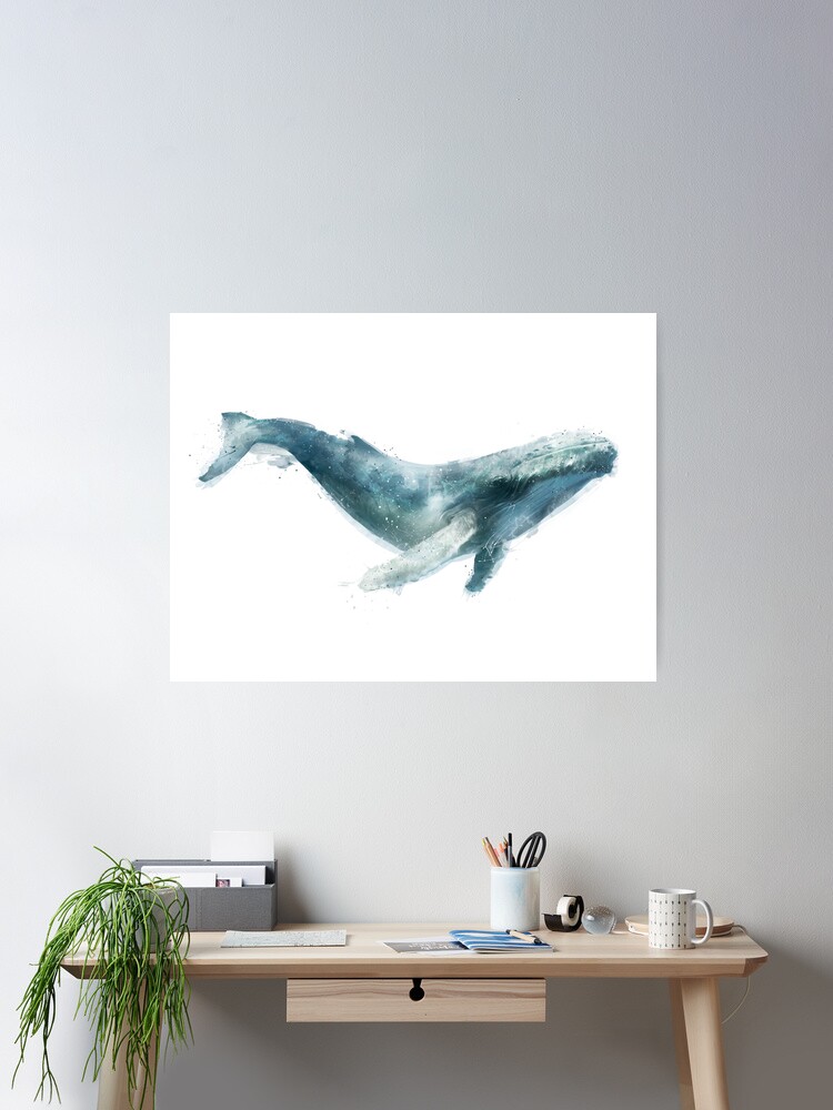 Thumbnail 1 of 3, Poster, Humpback Whale designed and sold by Amy Hamilton.