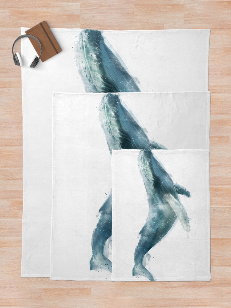 Alternate view of Humpback Whale Throw Blanket