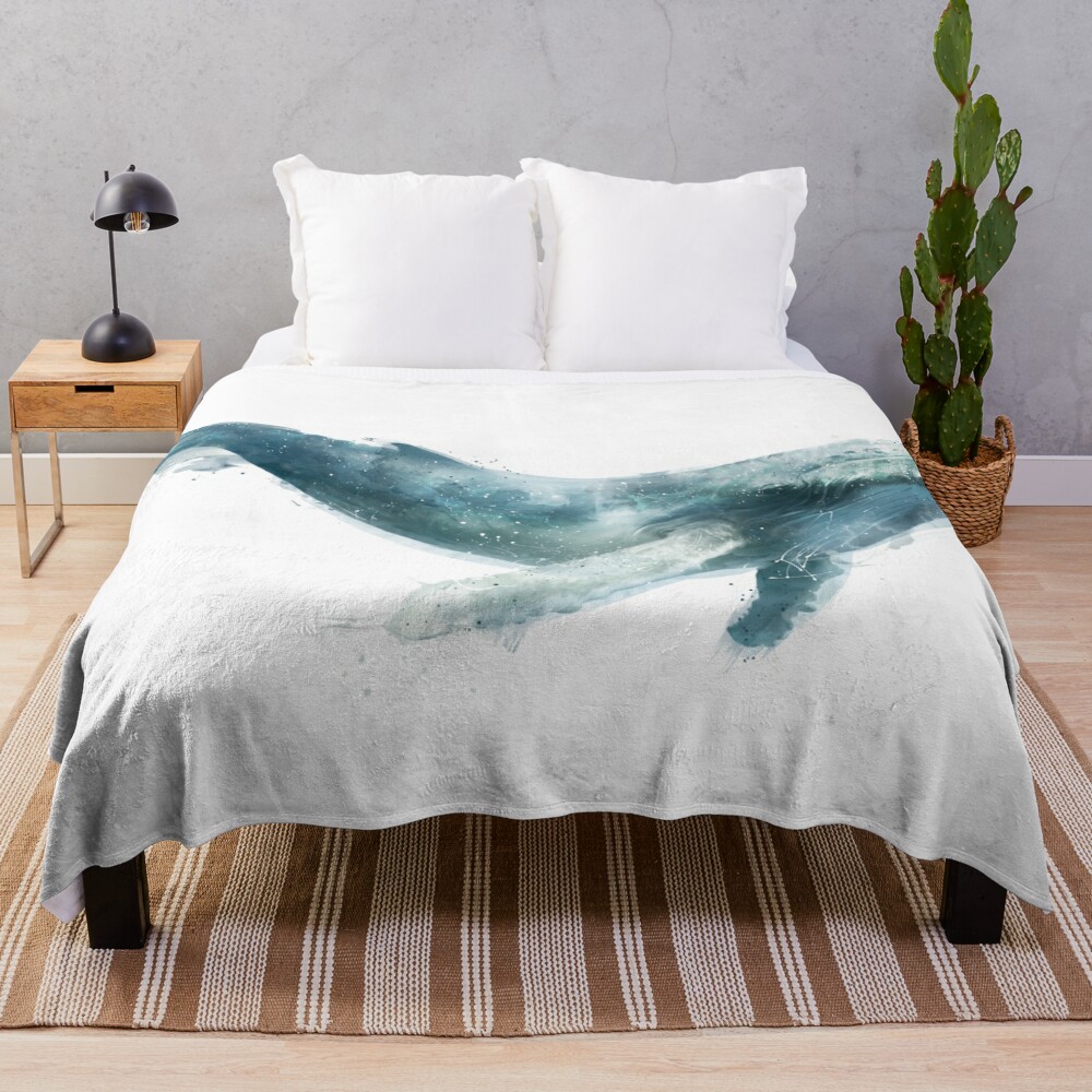 Humpback Whale Throw Blanket