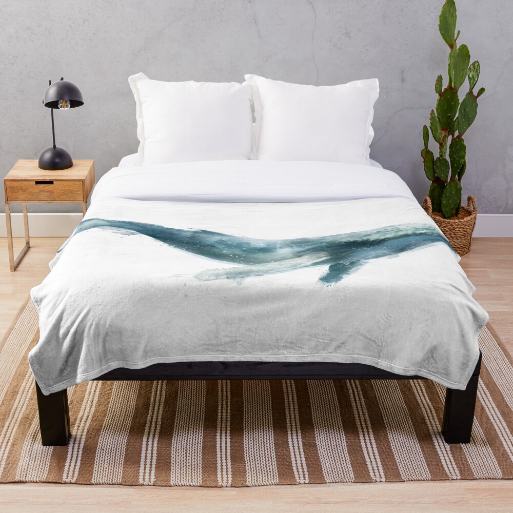 Humpback Whale Throw Blanket