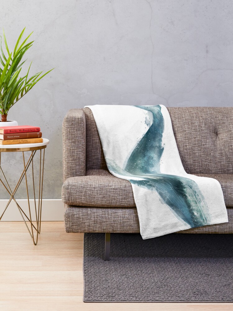 Alternate view of Humpback Whale Throw Blanket