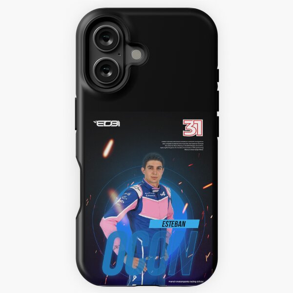 日本グランプリで ESTEBAN OCONのサイン入りiPhone14プロケース Esteban Ocon F1 Haas 2025 Season Signed Phone Case