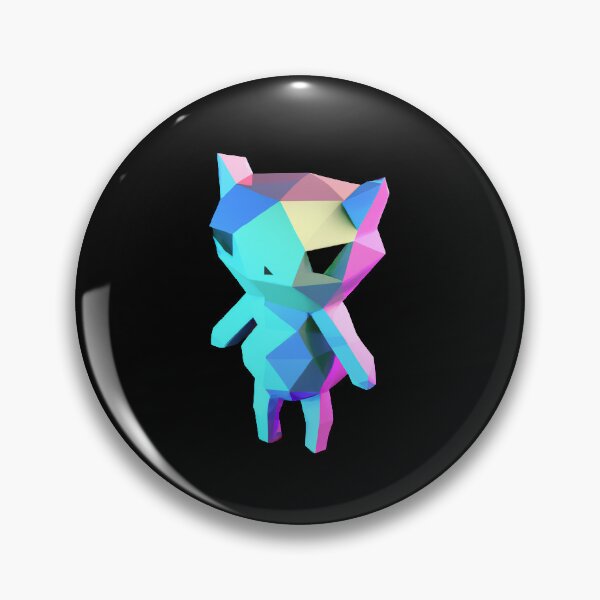 Item preview, Cute Colorful 3d Rendered Kitty Monster Sticker designed and sold by ScorchMyShorts.