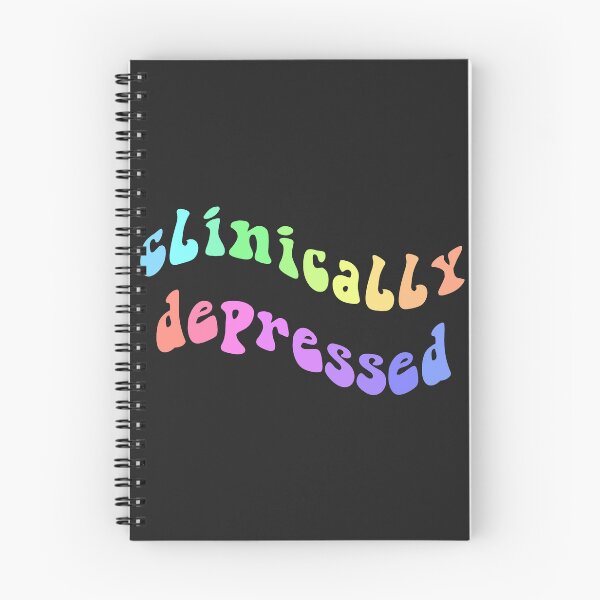 Item preview, clinically depressed in rainbow designed and sold by everything4eva.