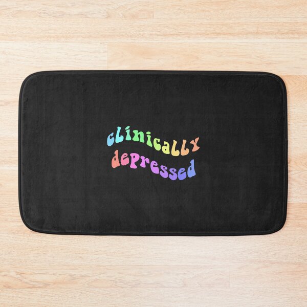 Item preview, clinically depressed in rainbow designed and sold by everything4eva.