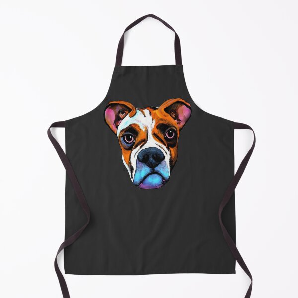 Item preview, Boxer head digital illustration designed and sold by ODINDISA.