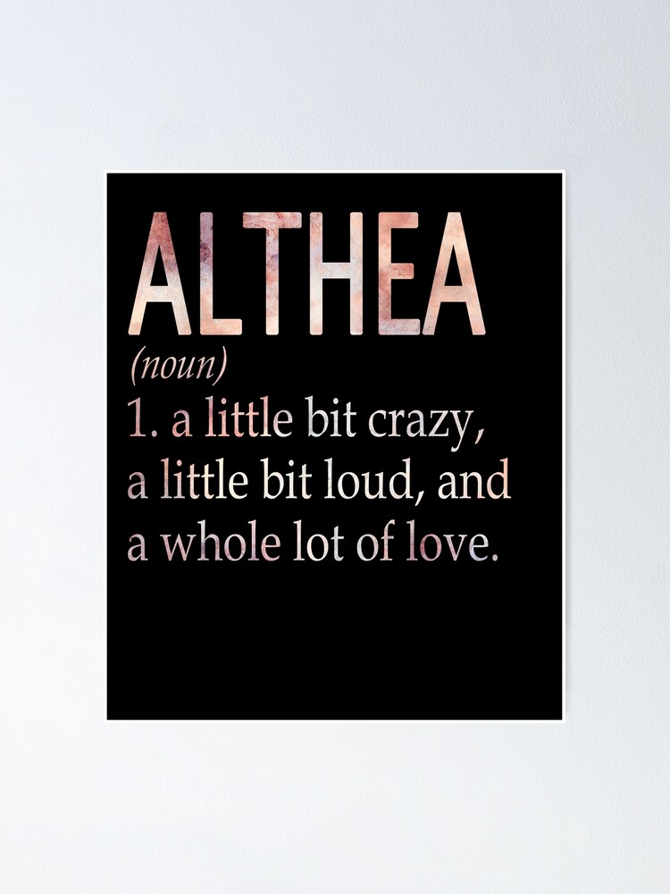Althea  Name Art Print Personalized Gift