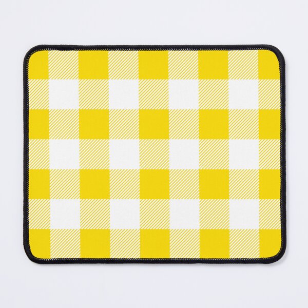 Item preview, Yellow and White Buffalo Plaid Pattern designed and sold by starrylite.