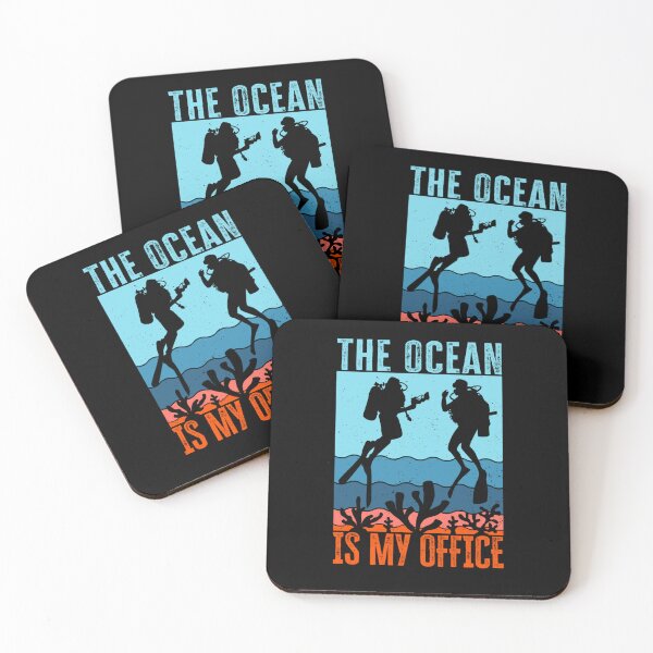 Item preview, Scuba Diver Diving Quote The Ocean Is My Office designed and sold by Zaidan16.