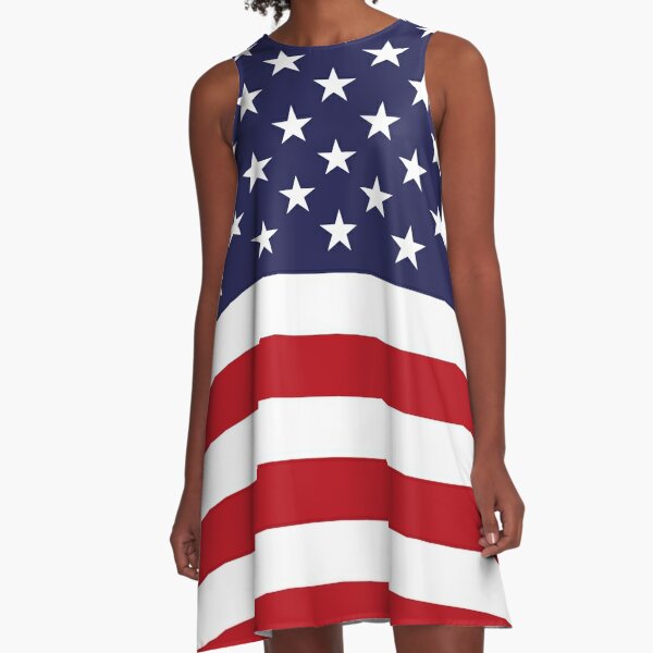 American Flag A-Line Dress