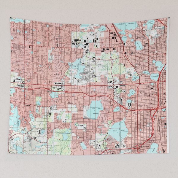 Item preview, Orlando Florida Map (1995) designed and sold by BravuraMedia.