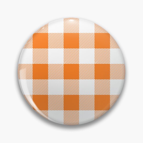 Item preview, Orange and White Buffalo Plaid Pattern designed and sold by starrylite.