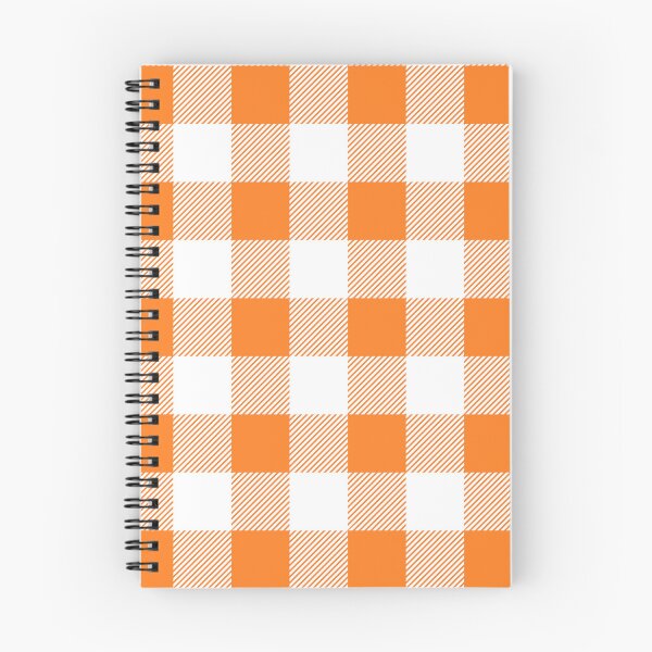 Item preview, Orange and White Buffalo Plaid Pattern designed and sold by starrylite.