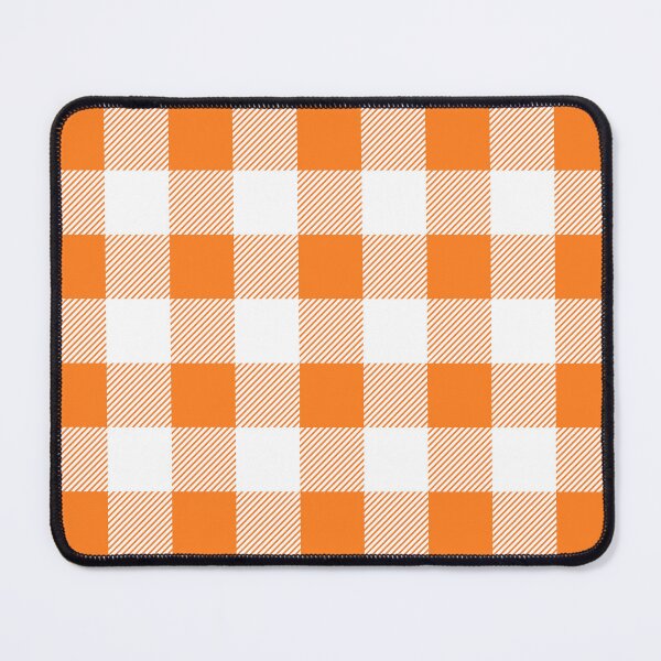 Item preview, Orange and White Buffalo Plaid Pattern designed and sold by starrylite.