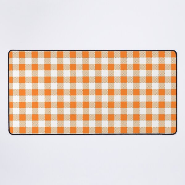 Item preview, Orange and White Buffalo Plaid Pattern designed and sold by starrylite.