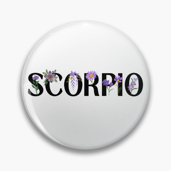 Item preview, Scorpio Zodiac Sign Flowers designed and sold by Hellofriendco.