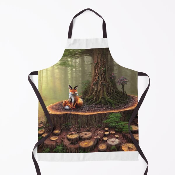 Item preview, Fox on Tree Stump designed and sold by CherryBlack.