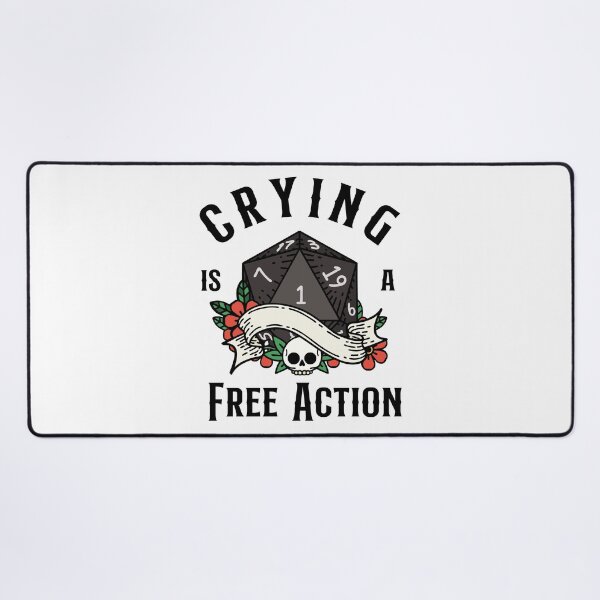 Item preview, DND RPG Funny Critical failure: Crying is a free action, Natural one D20 dice. designed and sold by DungeonAtelier.